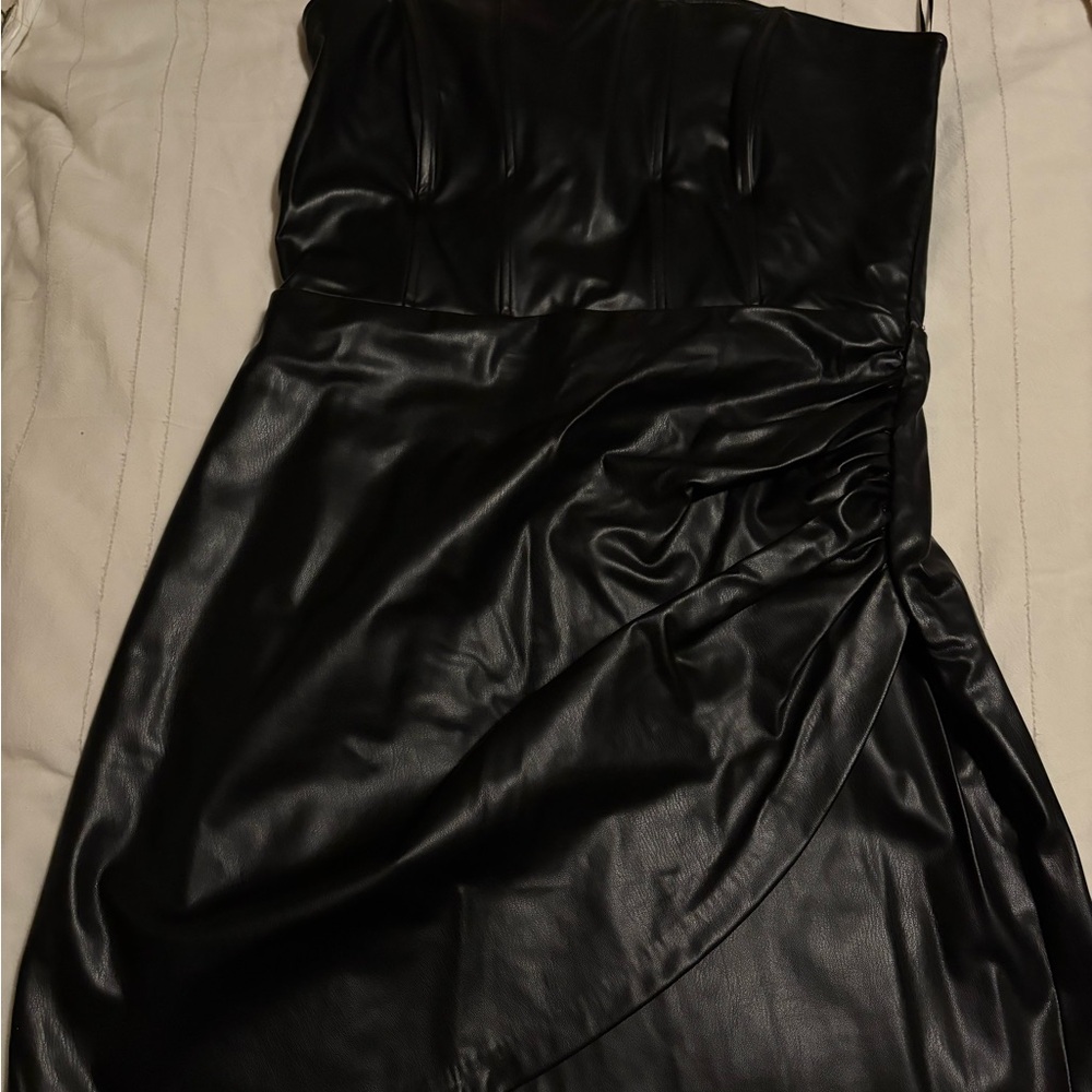 Zara strapless cocktail dress